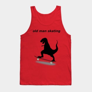 The skating dinosaur Oldie Tank Top